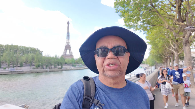 On the River Seine in Central Paris